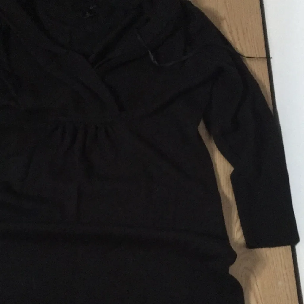 B74 Womens East 5th Sweater Dress Very Stretchy Soft Black Size Small - Image 3