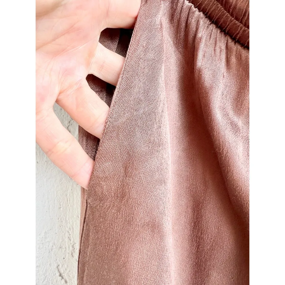 NATION LTD Del Ray Pull On High Rise Dressed Up Lounge Pant Sahara Womens Size L - Image 5