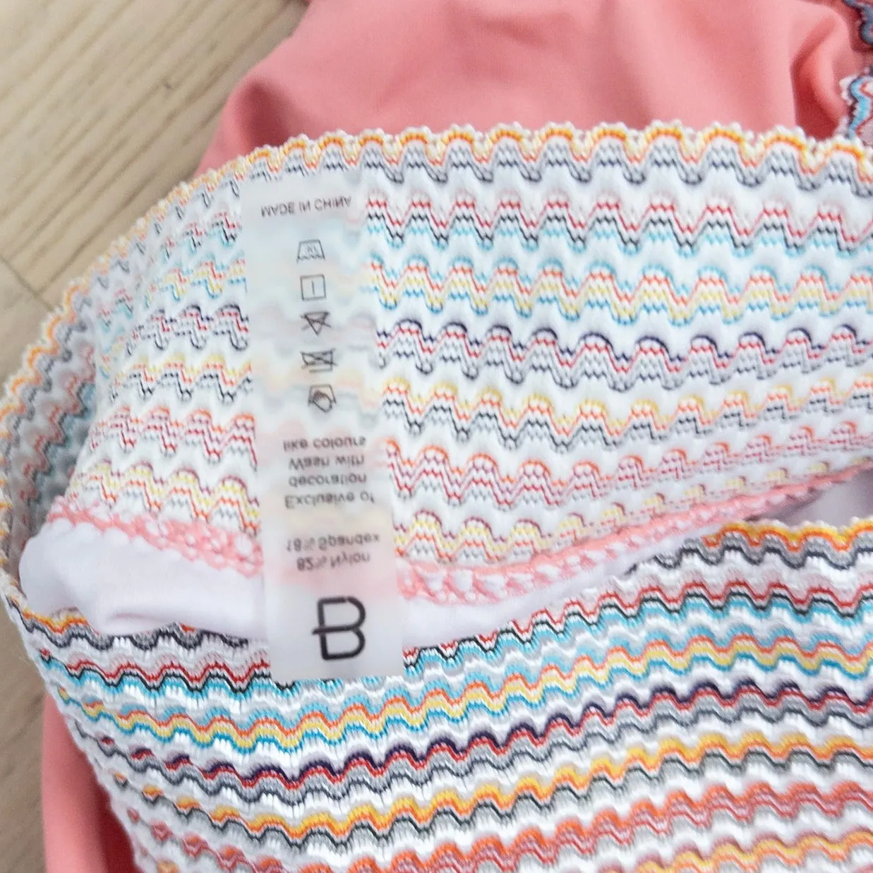 Blooming Jelly Womens Bikini set Size M Pink Knit Swimwear Boho High Waist‎ - Image 4