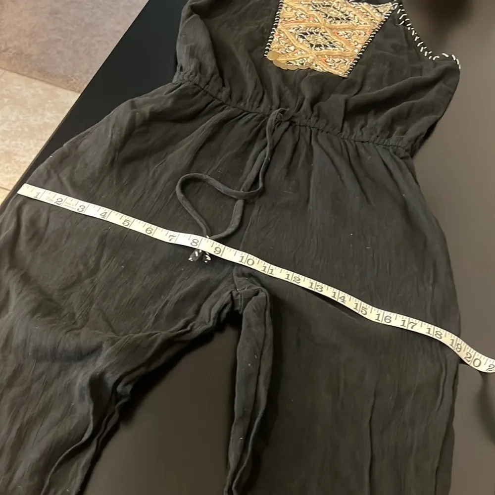 Greylin Anya Jumpsuit in black, Cotton blend, fully lined, bohemian, size S - Image 9