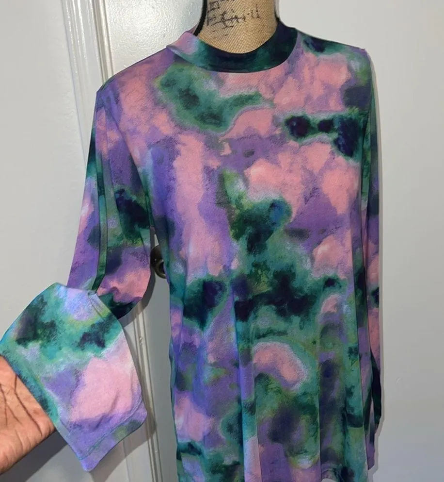 Multicolor LOGO by Lori Goldstein Printed Blouse - Image 3