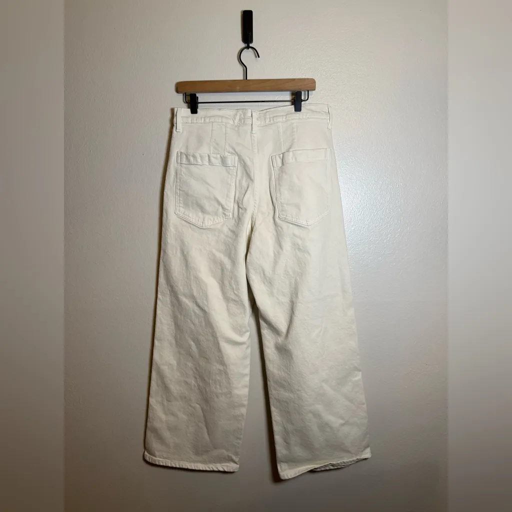 Apiece Apart Merida Ecru Wide Leg Pants - Image 3