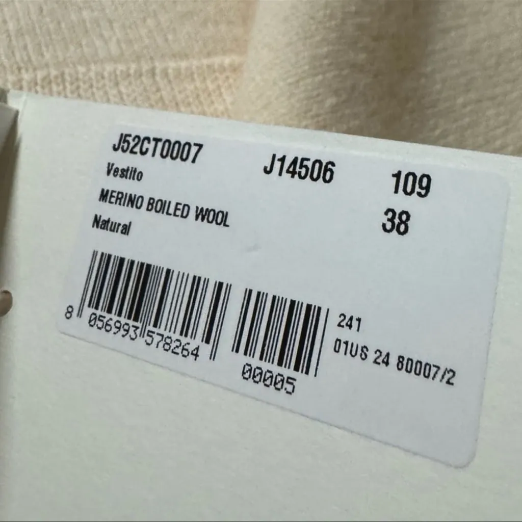 JIL SANDER - Asymmetric Boiled Wool Long Dress - Image 8