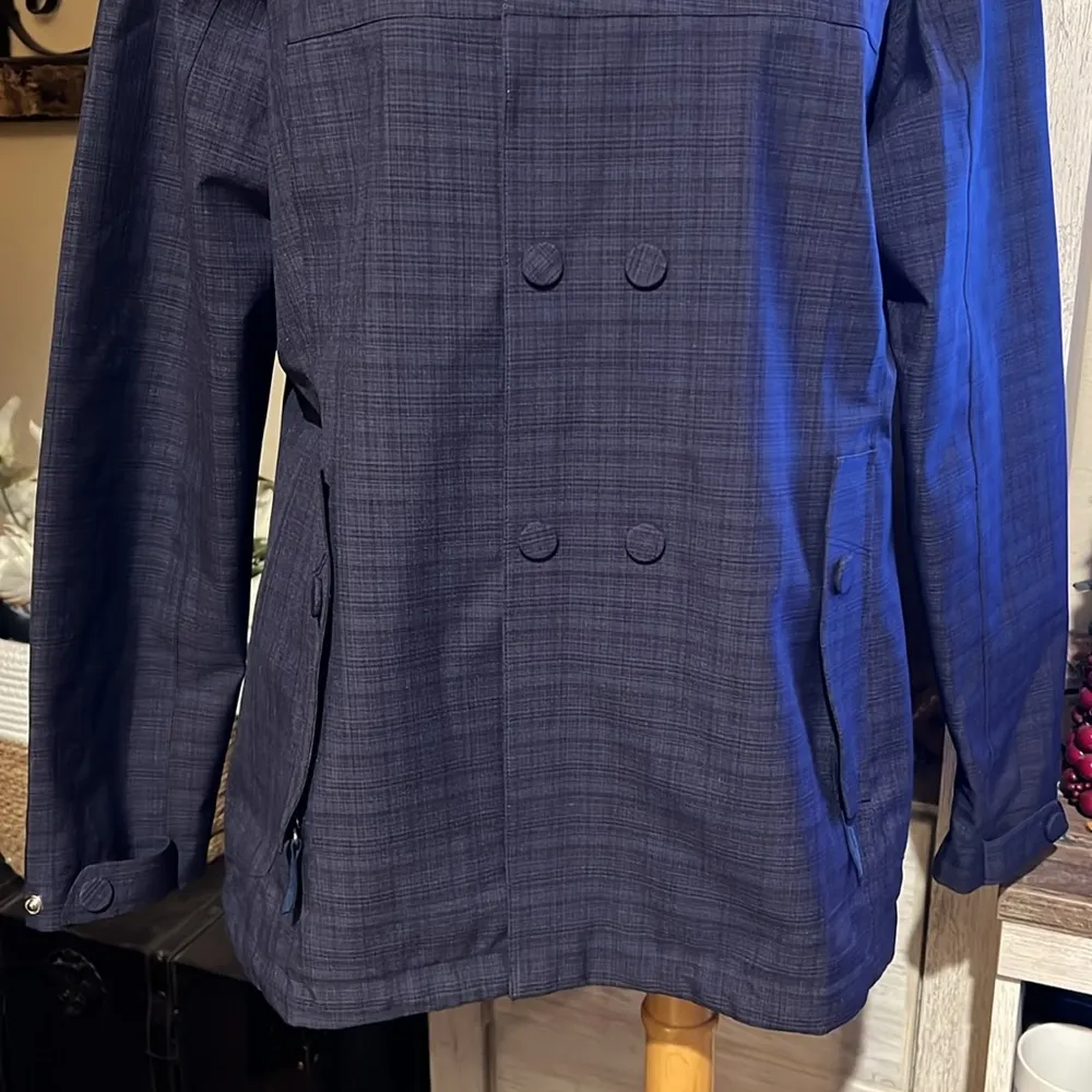 REI E1 Elements Rain Jacket Women's L purple Full Zip Size L - Image 3