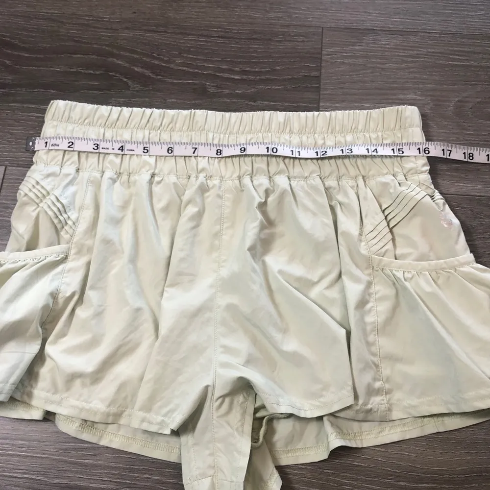 Free People Movement Get Your Flirt On High Rise Shorts Sage Green Womens Size M - Image 3