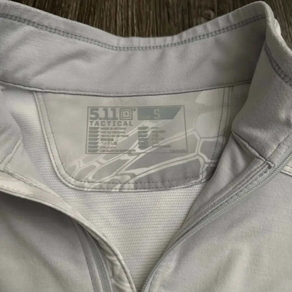 5.11 Tactical Women's Small Pullover LS Shirt Kryptek Yeti Rapid Athletic - Image 2