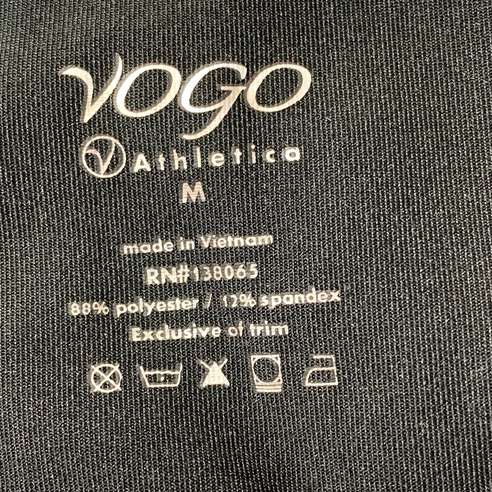 Vogo Athletica Gray Heathered Leggings Women’s Size Medium High Waist Stretch - Image 6