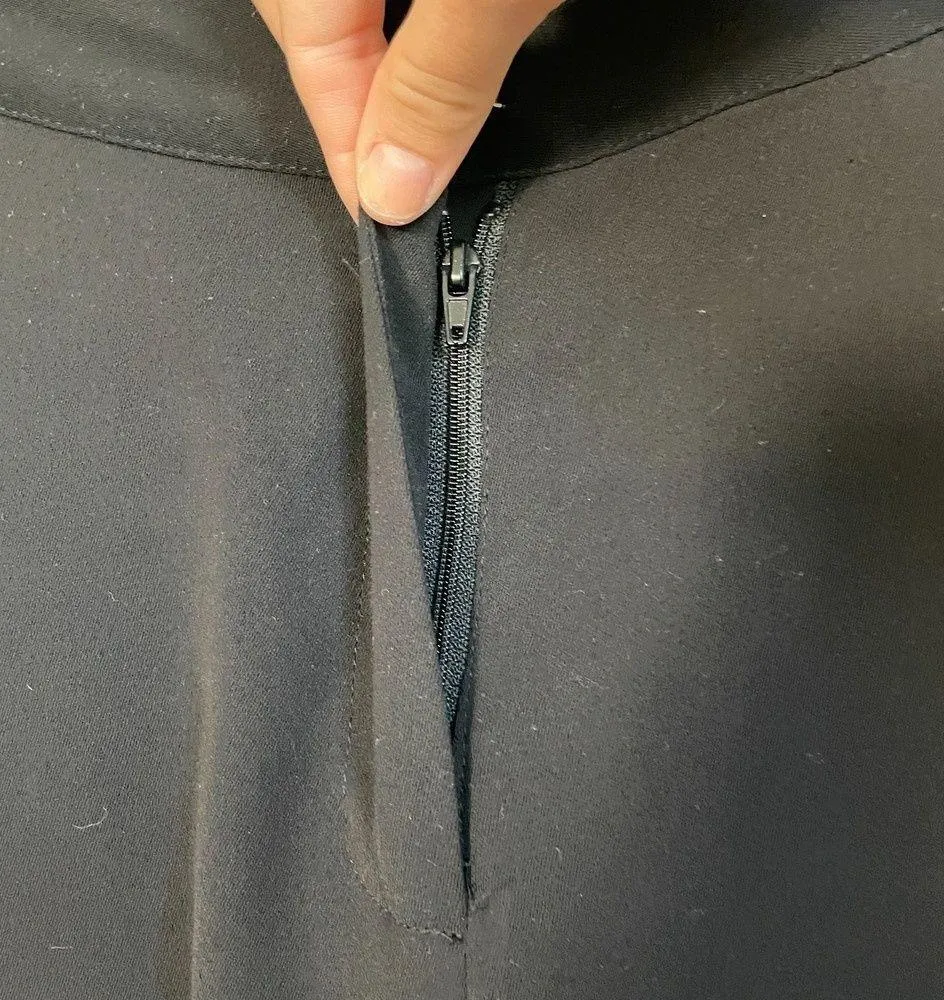 black wide leg slit high waist trousers pants - Image 6