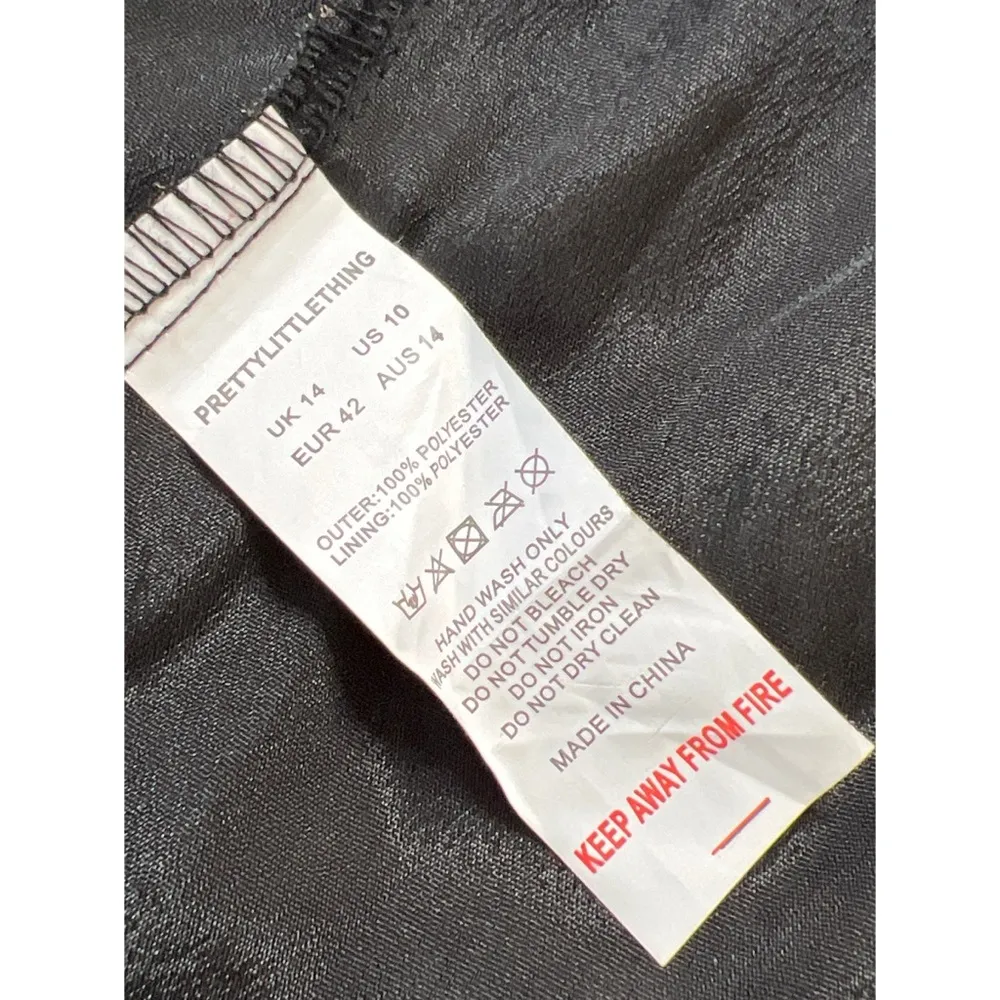 PrettyLittleThing Tan Leopard Print Chiffon Bandeau Corset Top Sz 10 Wom… - Image 10