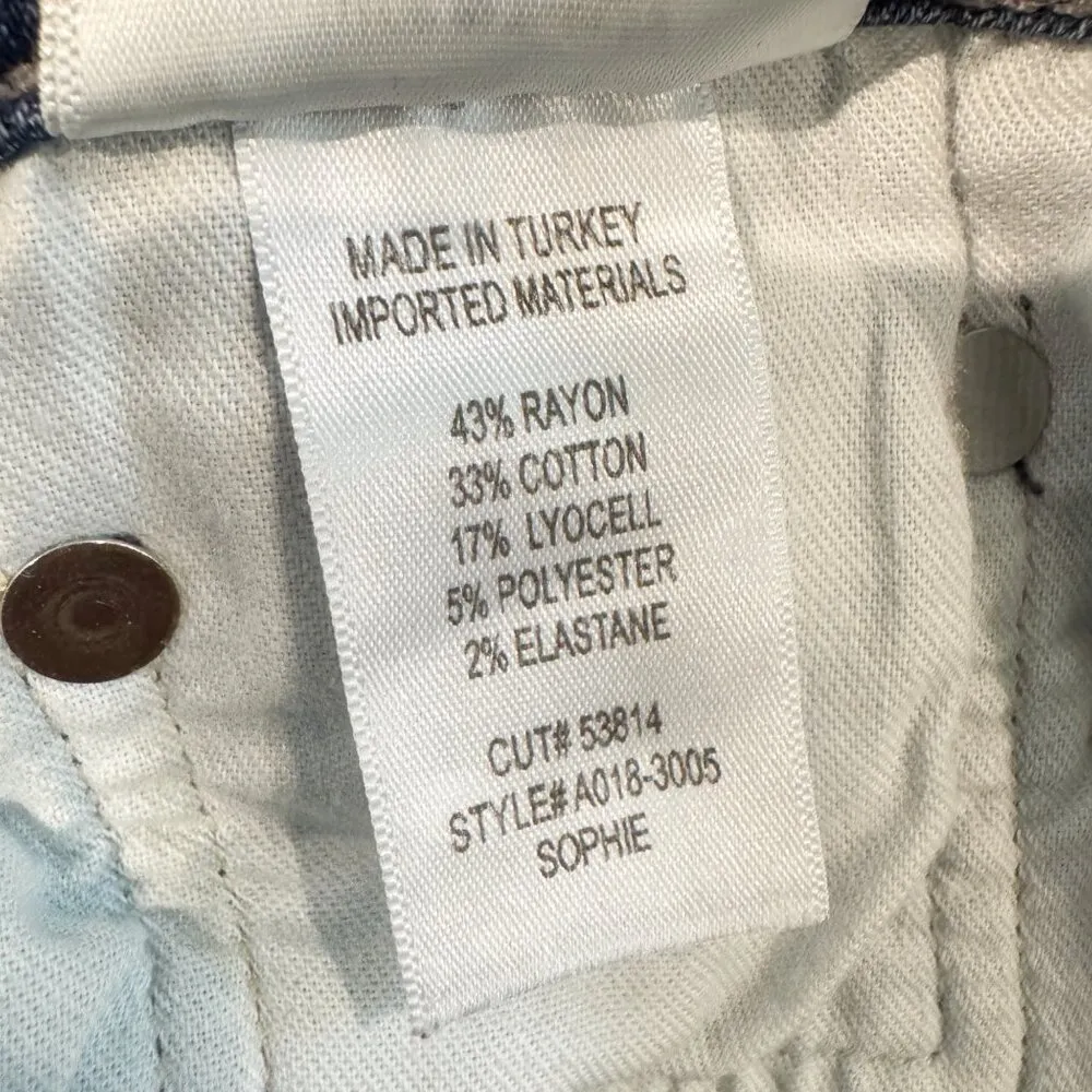 Agolde Sophie High Rise‎ Skinny Reverb Faded Blue Ankle Jeans Casual Size 27 - Image 6