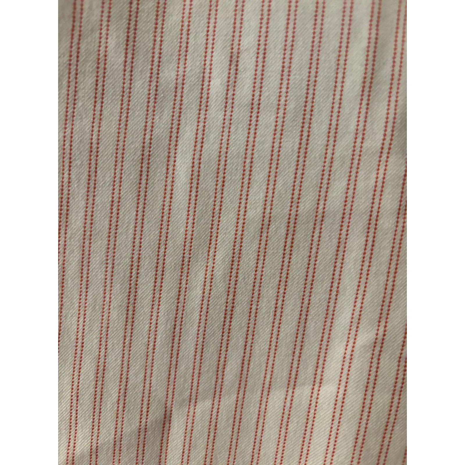 Anthropologie Essential‎ Slim Cropped Pants Striped Pink Casual Size 14 - Image 2