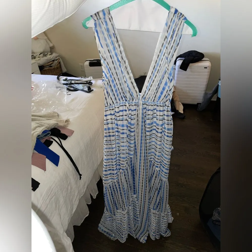 Dominika Tiered Chiffon Maxi Dress - Image 4