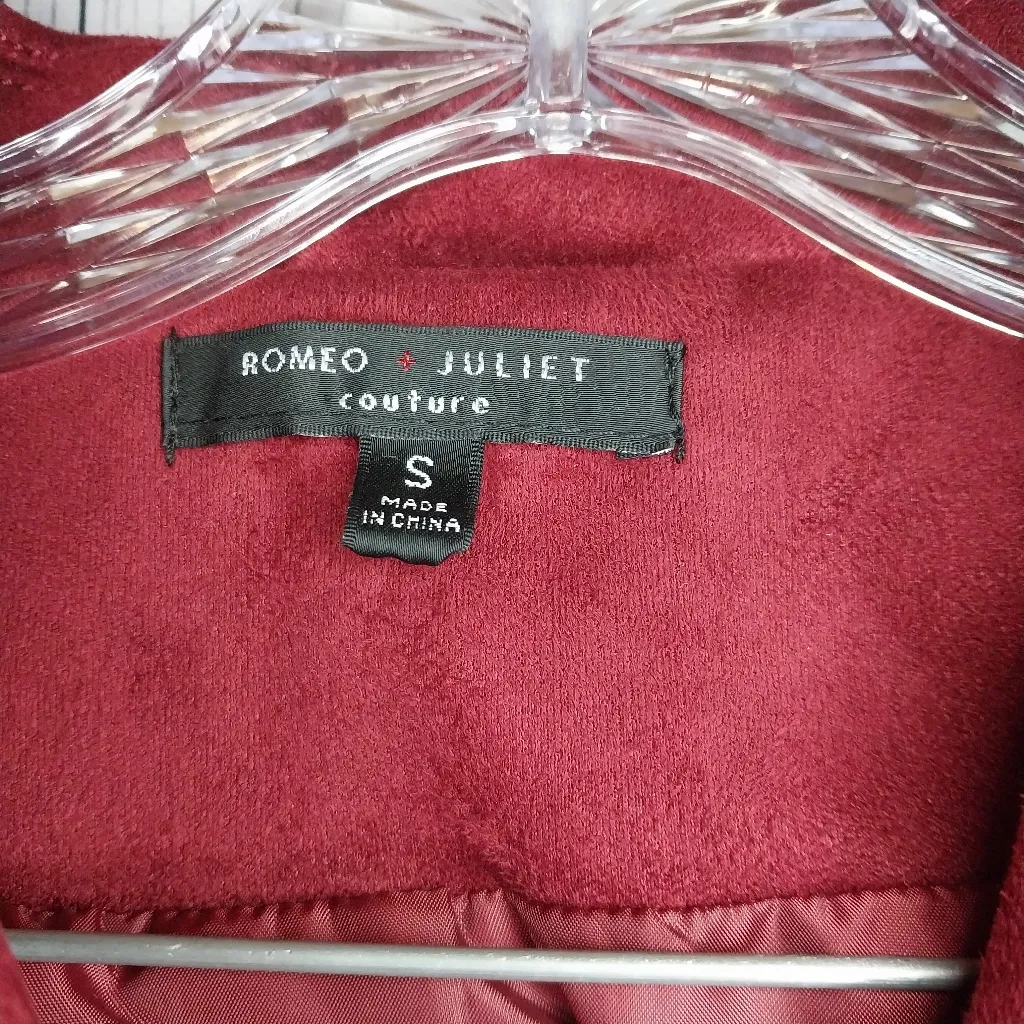 Romeo & Juliet Couture Faux Suede Moto Biker Jacket - Image 5