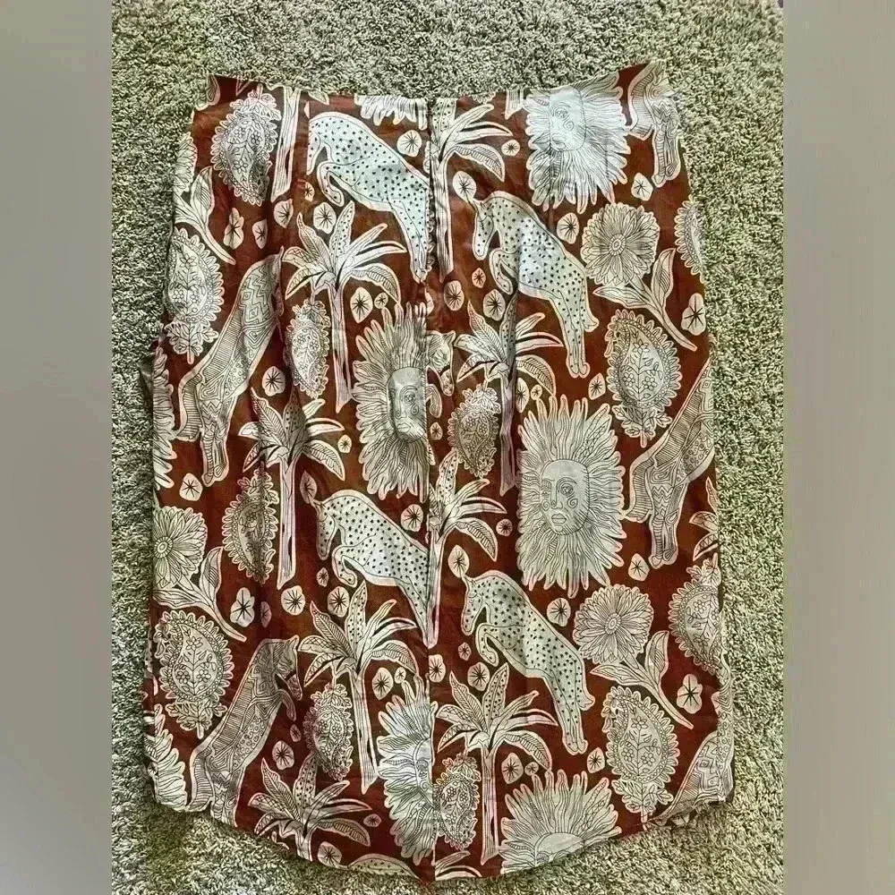 Fashion To Figure Blythe Faux Wrap Printed Skirt size 2 - Image 10