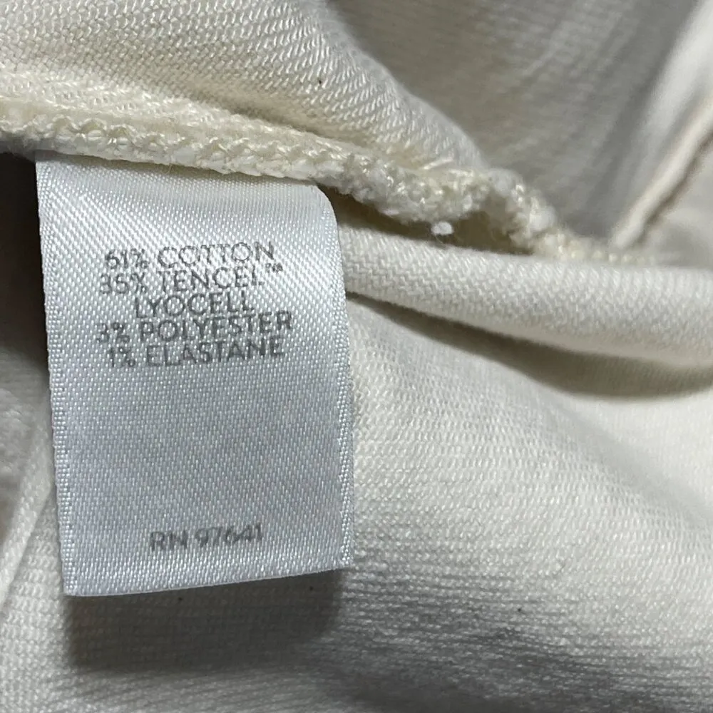 J.Jill Modern Utility Jacket Natural Cream Button Size L Petite LP - Image 6