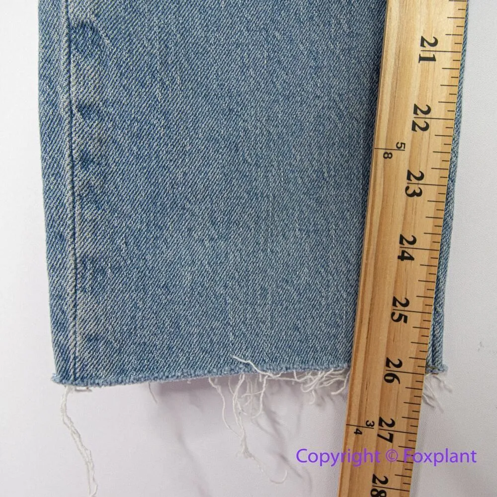 NEW Madewell The Curvy Perfect Vintage Jean in Coney Wash: Destroyed Edition, 24 - Image 8