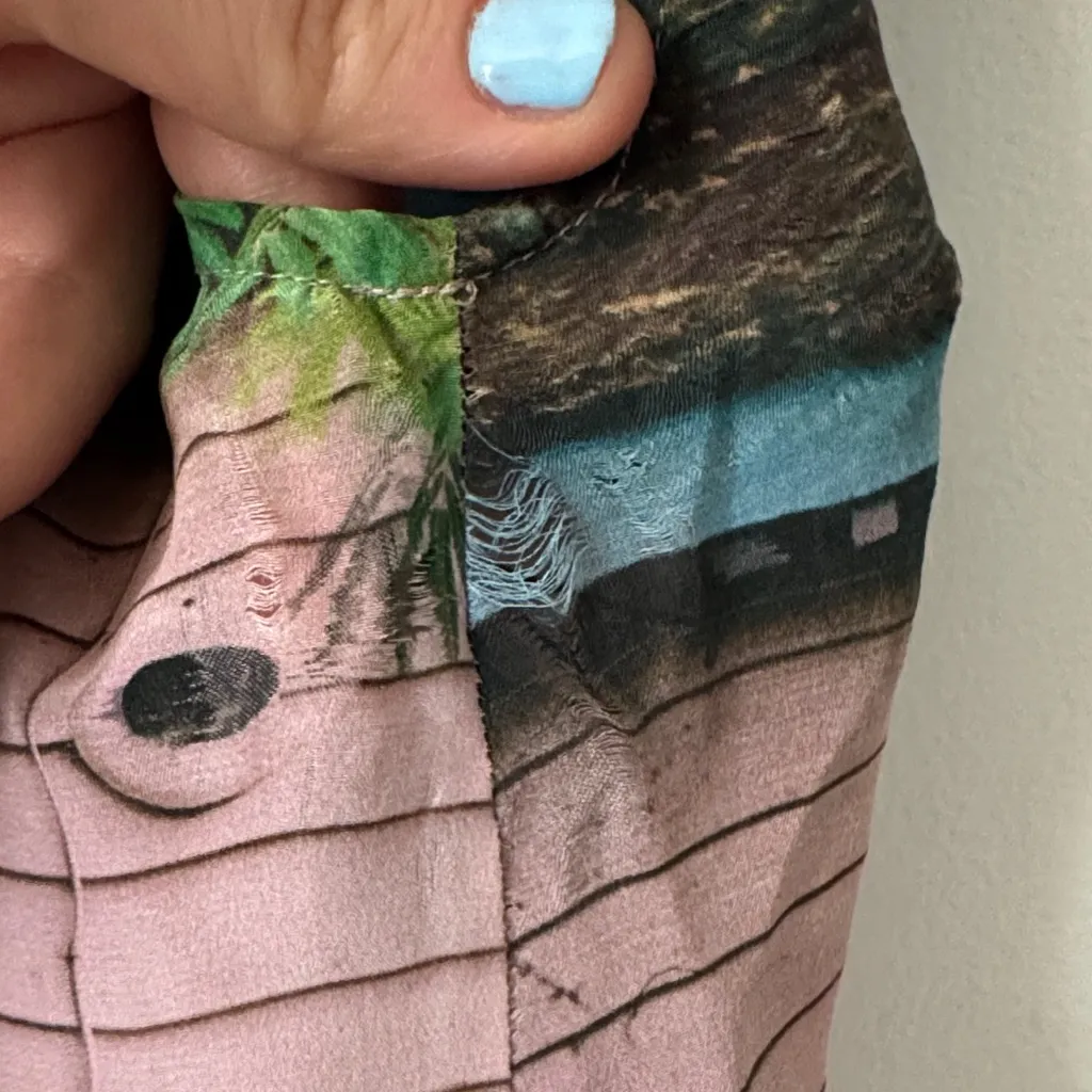 Anthropologie Sarah Ball Photography Cottagecore silk blouse - Image 4