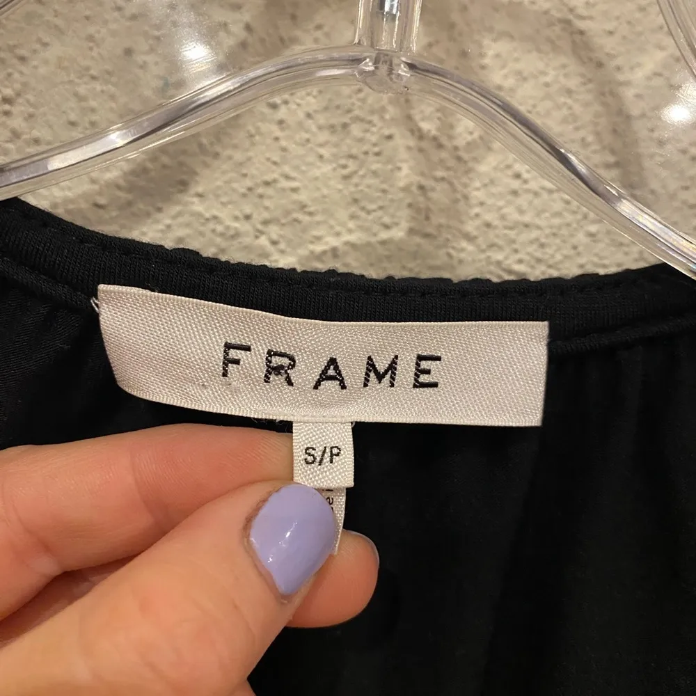 Frame Ruched Cut-Out Jersey Top Size Small EUC - Image 4