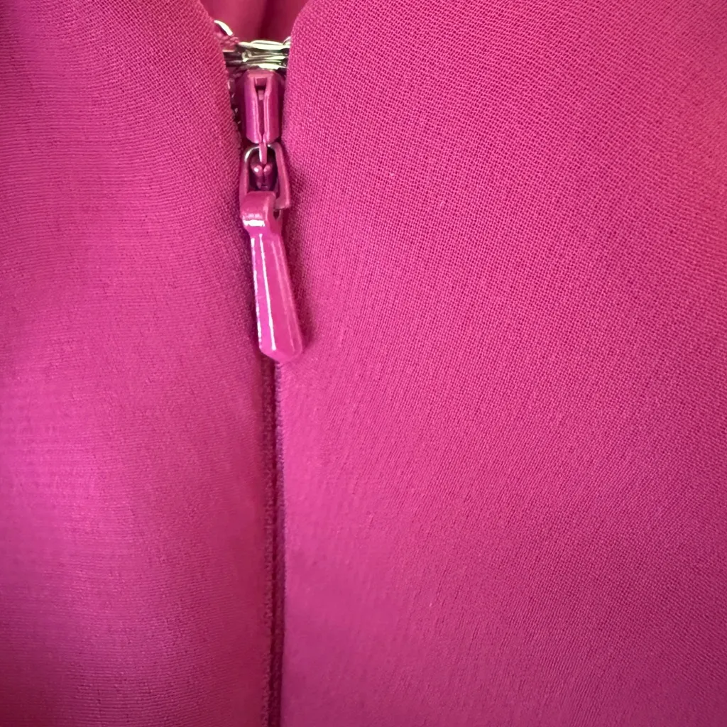 Floor Length Merlot Maxi Dress Size 16 Deep V Neck Formal Evening Gown Prom Pink - Image 9