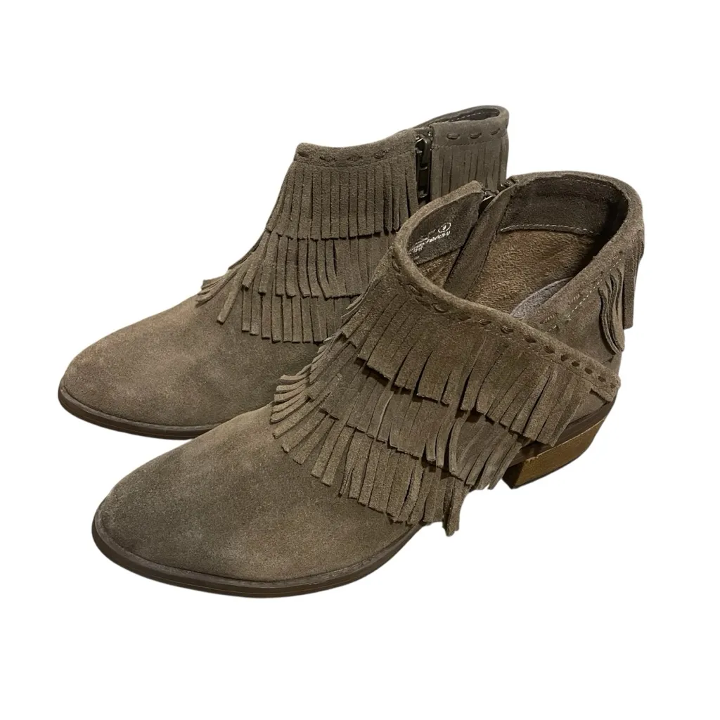 Naughty Monkey Leather Fringe Ankle Boots - Image 4