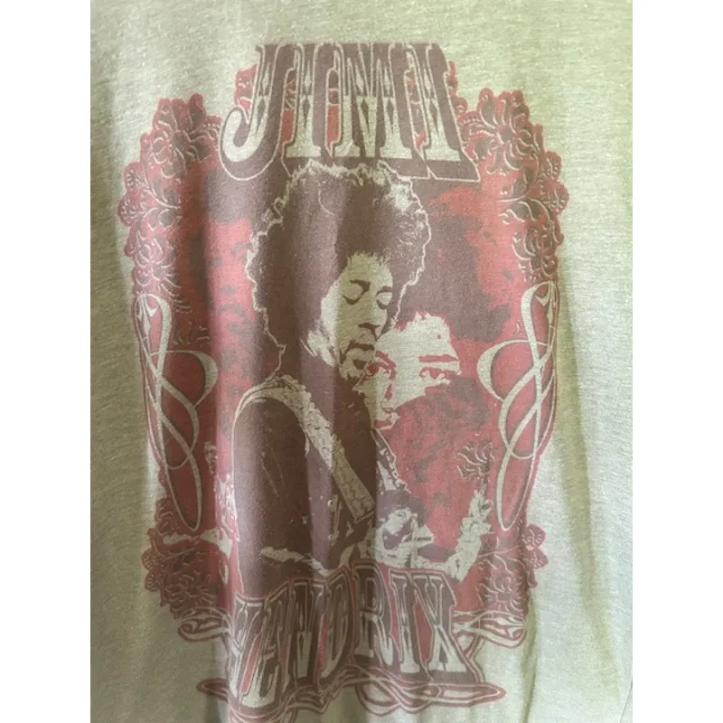Vintage Jimi Hendrix Graphic Band Tee – Licensed 2007 Medium Tan - Image 3