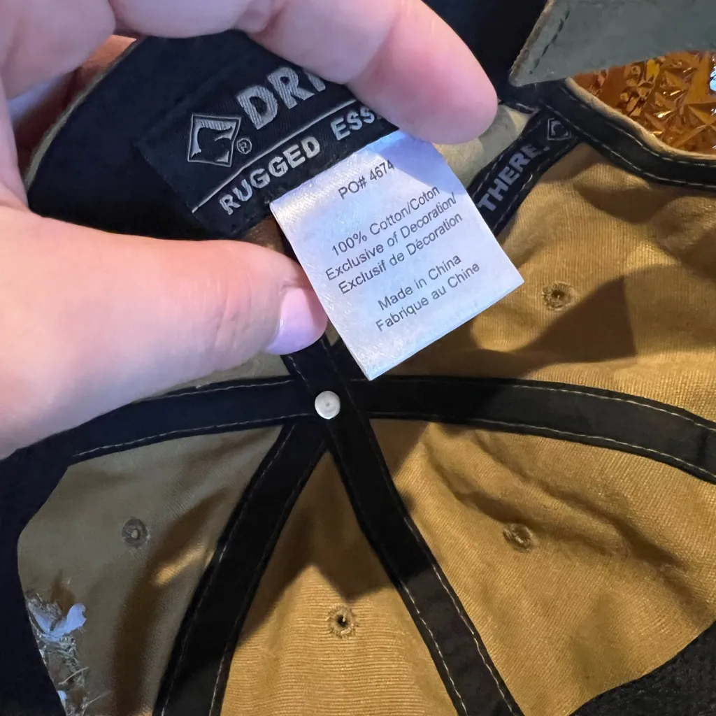 Fiocchi Hat Cap Strap Back Khaki Embroidered Canvas Adjustable Tan - Image 11