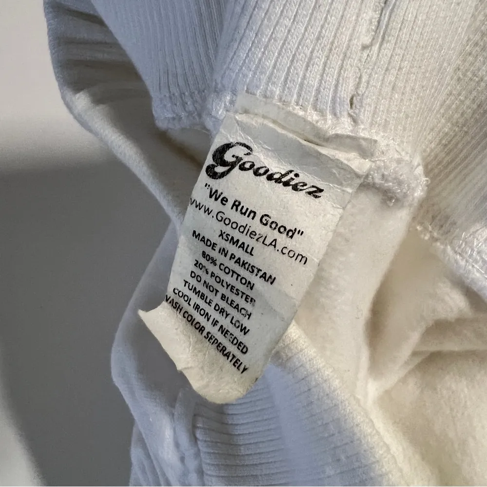 Goodiez Self Love Is The Best Love Sweatshirt & Joggers in White & Red Size XS - Image 8