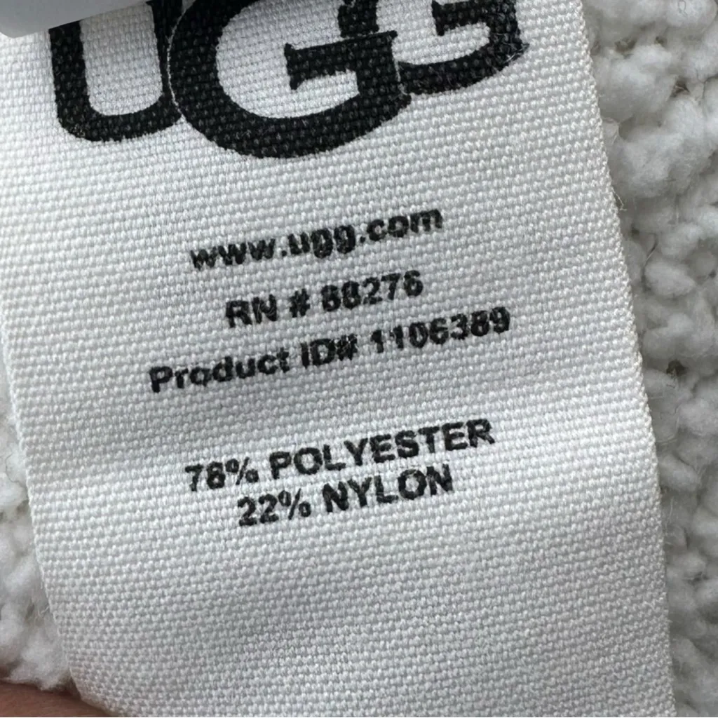 UGG Phoebe Cozy Drape Cardigan Cream Soft Knit Women’s Size S - Image 4