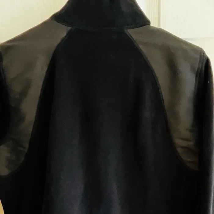Vintage 90s Lauren Active Ralph Lauren Black Fleece Zip Up Jacket Size Medium - Image 7