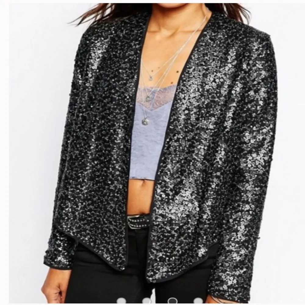 Abercrombie sequin jacket fall holiday  formal blazer casual  metallic Nwt 138 - Image 2