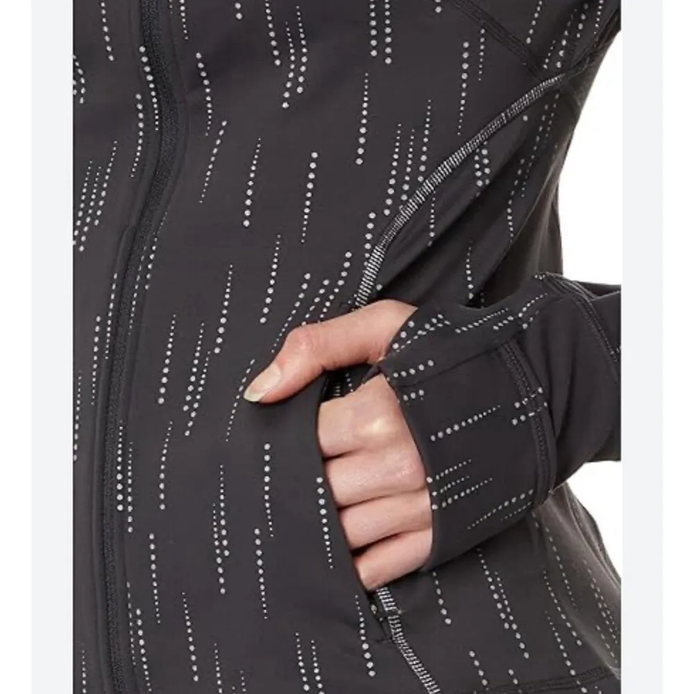 Sweaty Betty Therma Boost Zip Up Running Jacket Grey Reflective Yoga Midlayer M - Image 2