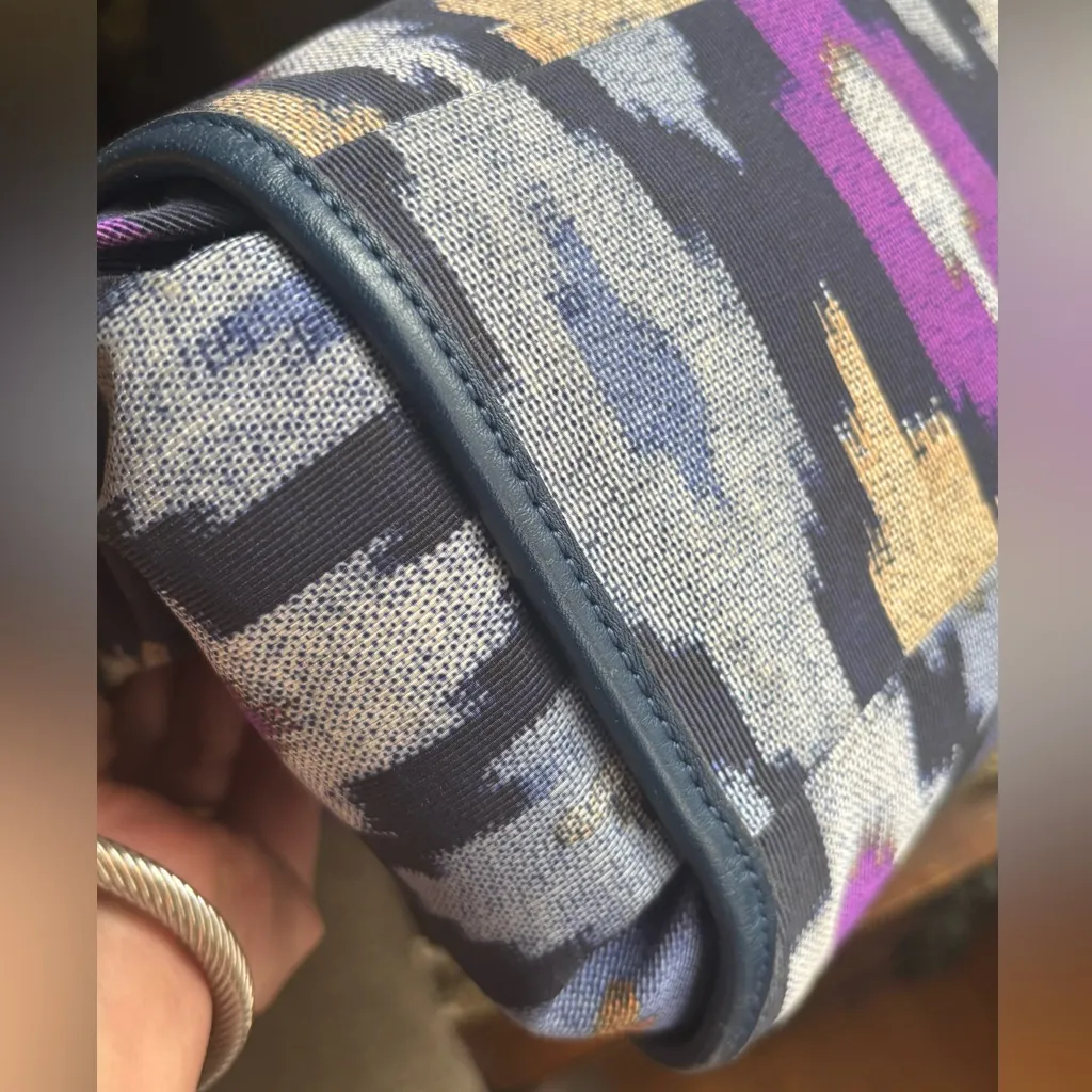 Authentic Coach 1941  jacquard graphic /Leather 3 compartments shoulder bag - Image 11