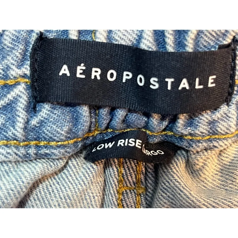 Aeropostale Low Rise Cargo Jeans Small Short Baggy Grunge Skater Festival 28x26 - Image 10