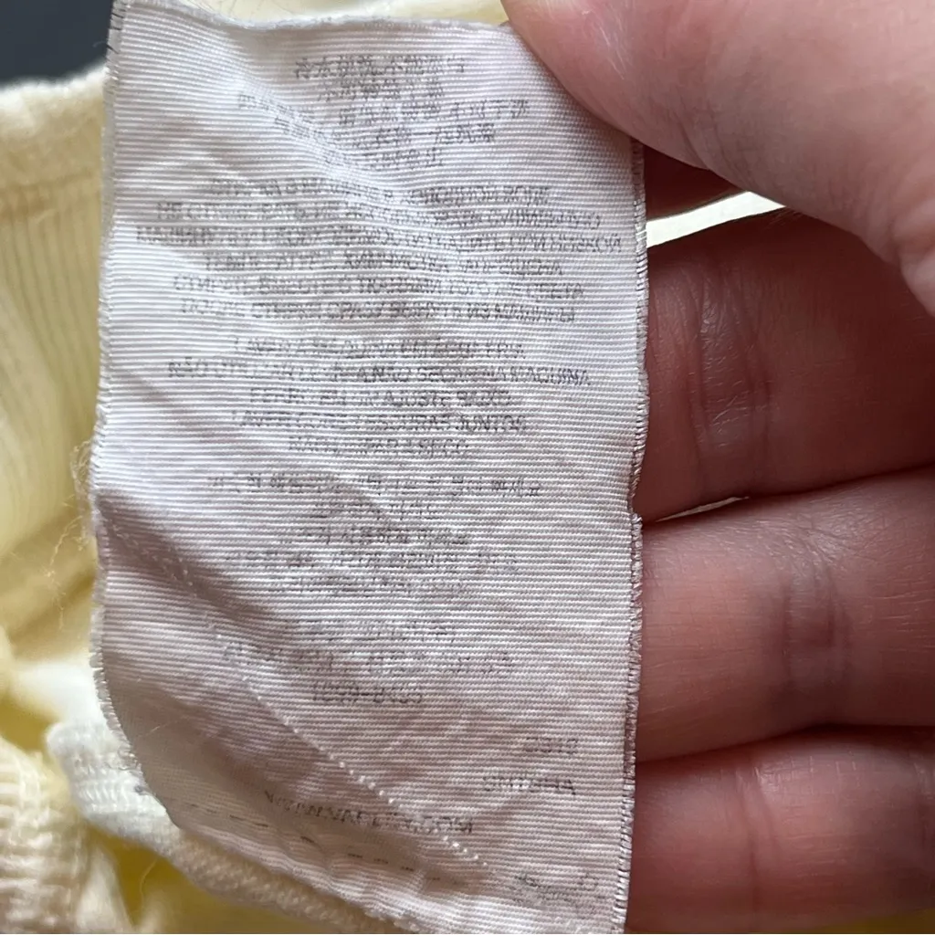 Varley Women SZ Small Cream Jersey Knit Pant Pull-On Drawstring Stretch *FLAWED - Image 6