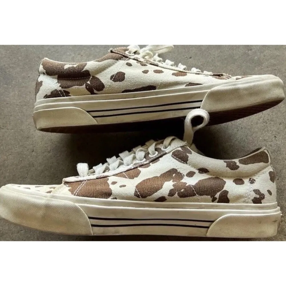 Vans Sid DX Anaheim Factory free range Cow Print Canvas Shoes Mens 8 Women’s 9.5 - Image 12