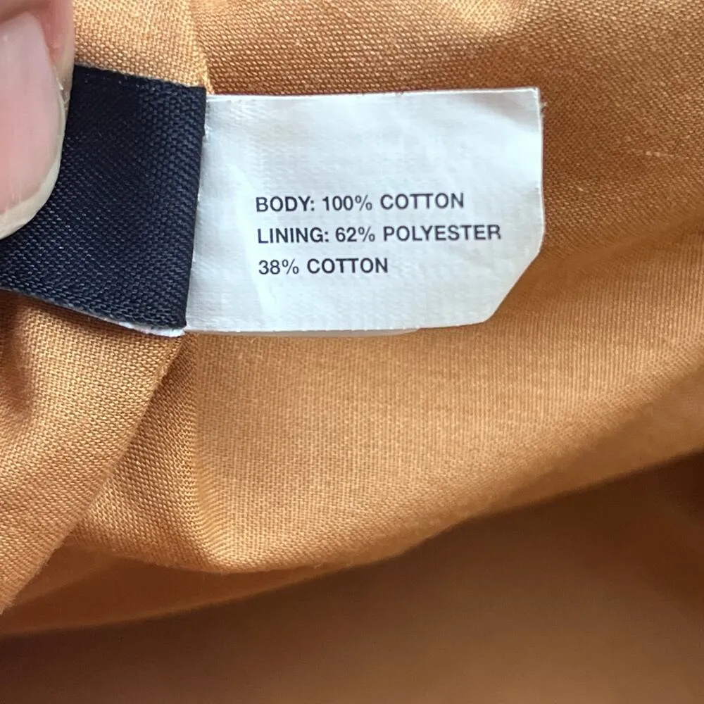 Gap Vintage Tote Bag Blue Denim Jeans Pattern One Size - Image 9