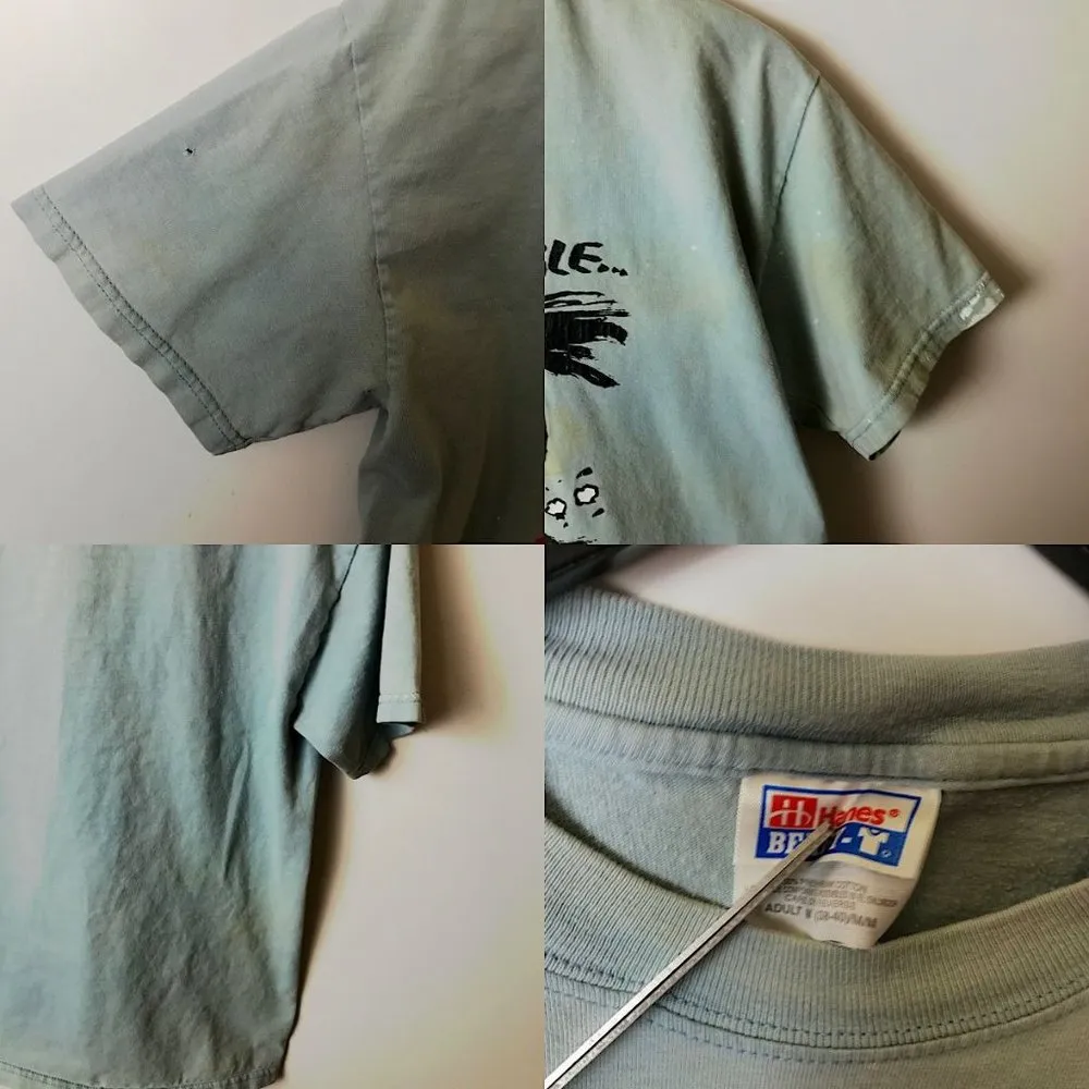 2000 Y2K Vintage Hanes Instant Trouble T Shirt 00s Cartoon Animal Graphic Tee - Image 4