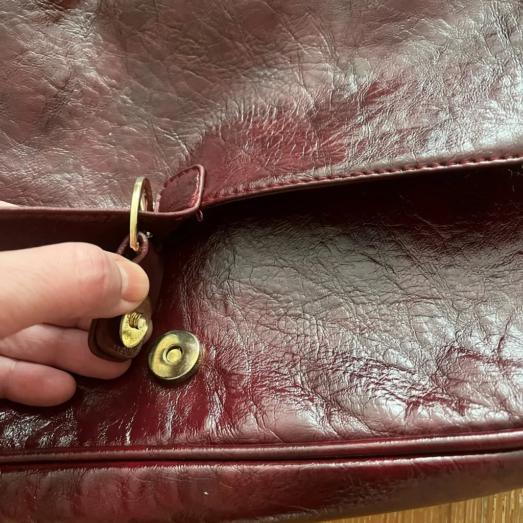Used burgundy Crossbody Bag - Image 4