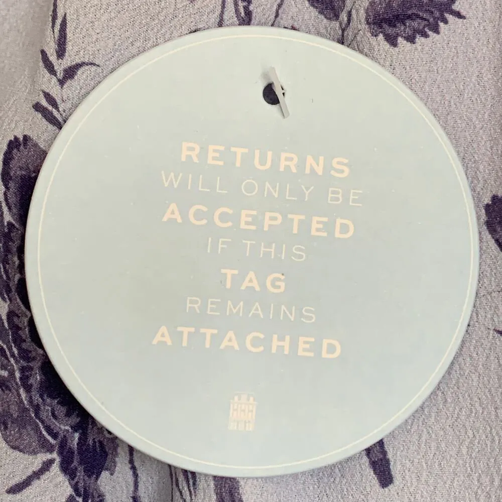 NWT Hill House Allover Print High Slit Maxi Dress in Purple Floral - Image 12