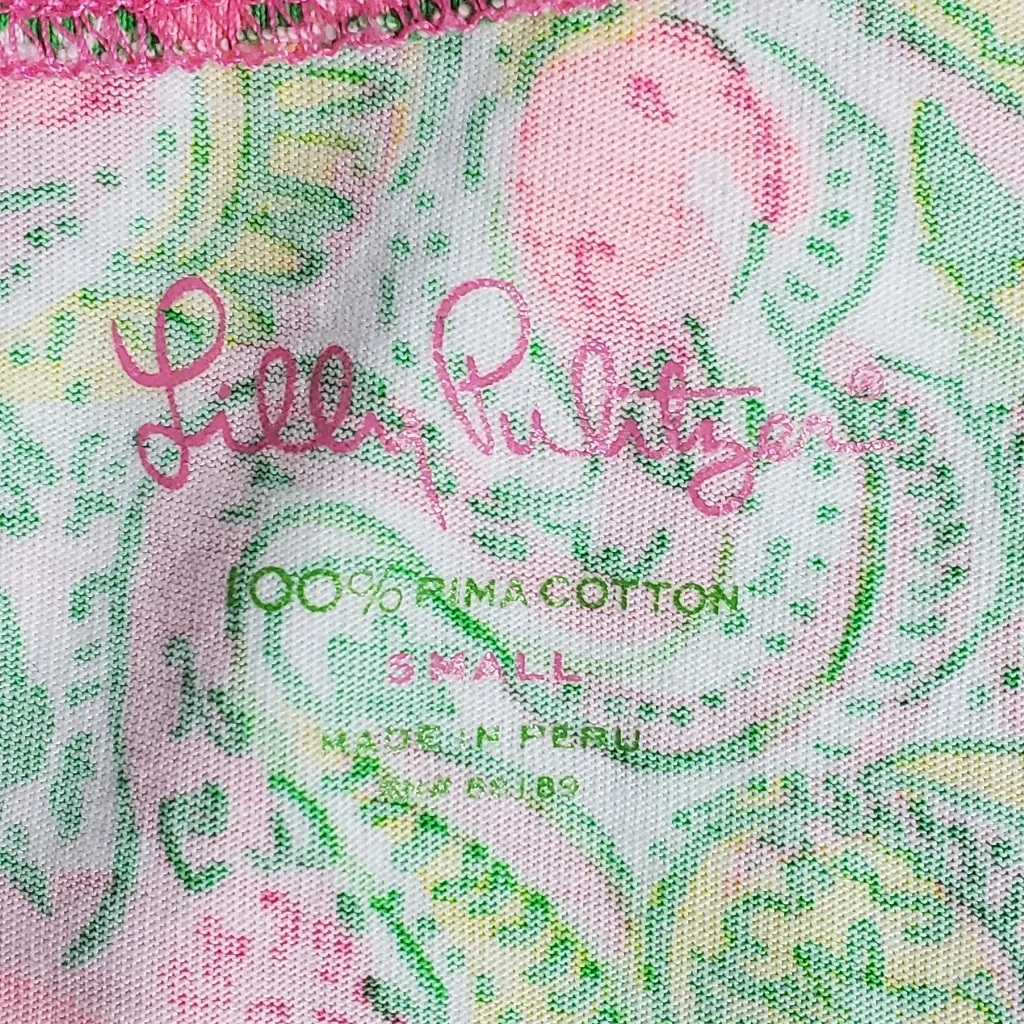 Lilly Pulitzer Britton Hot Wings Pink Flamingo Pima Cotton Knit Dress.‎ Size: S. - Image 6