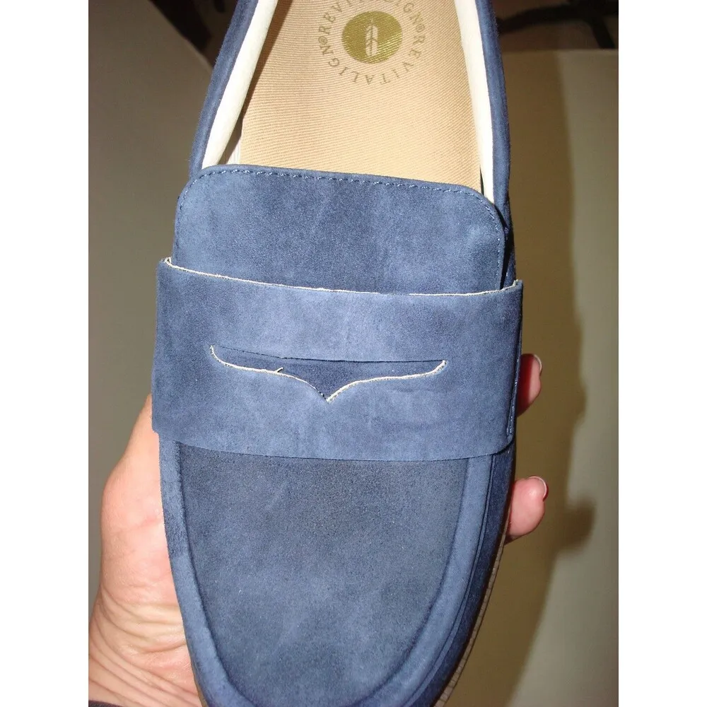 New Revitalign Blue Suede Penny Loafer Womens Shoes Womens Peacoat Size 7 - Image 5