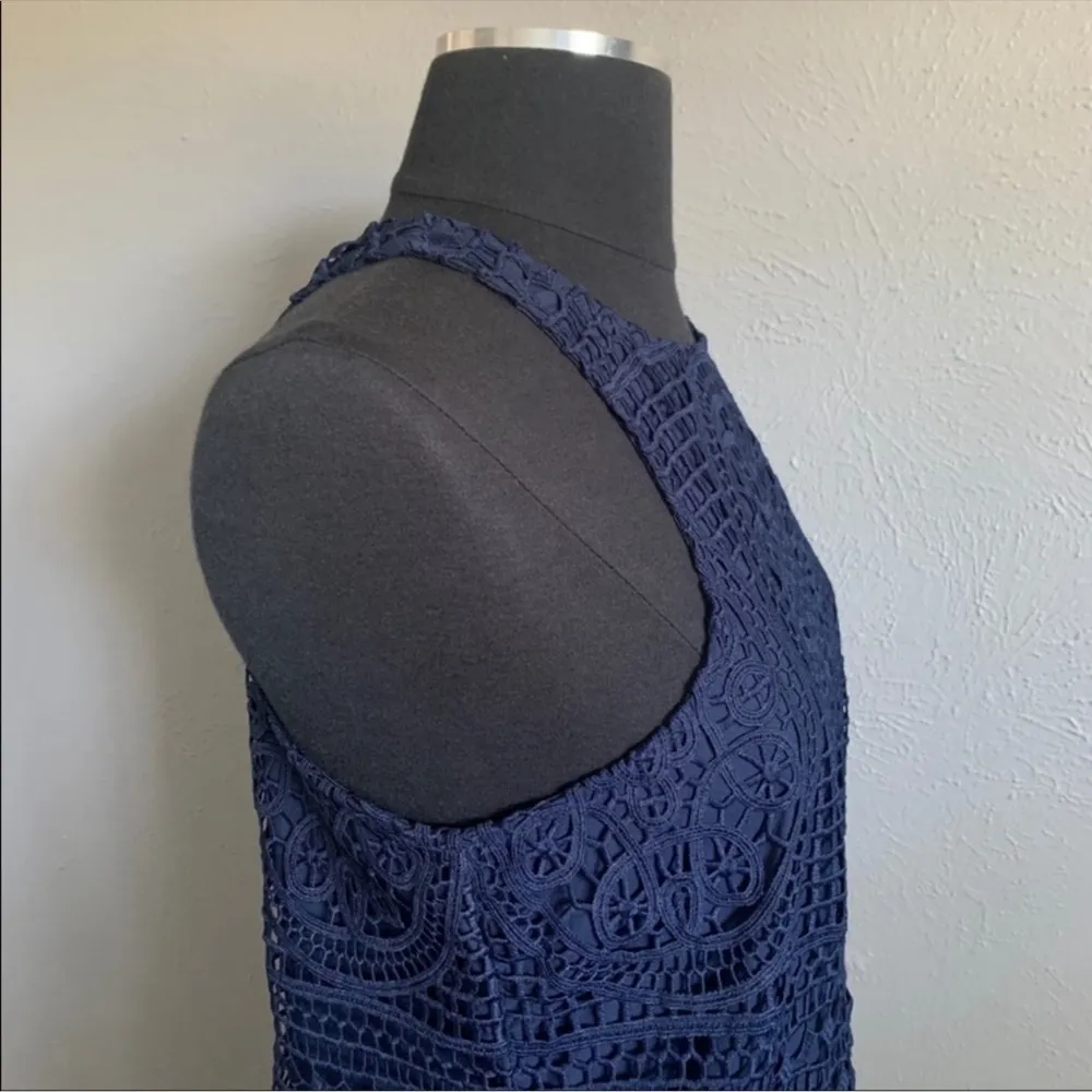 Lovers + Friends Caspian Lace Dress in Navy Blue Size Small - Image 5
