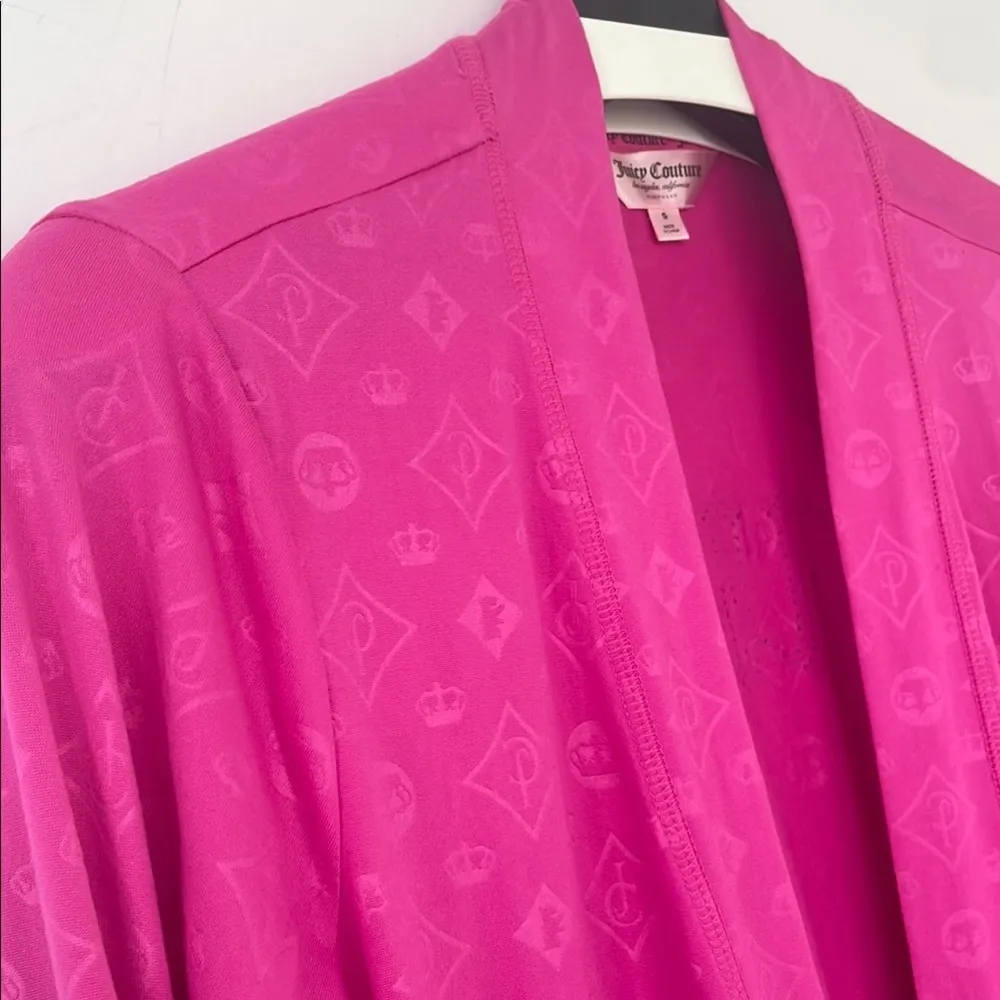 Juicy Couture Pink Robe Blinged Out Back Size Small - Image 7