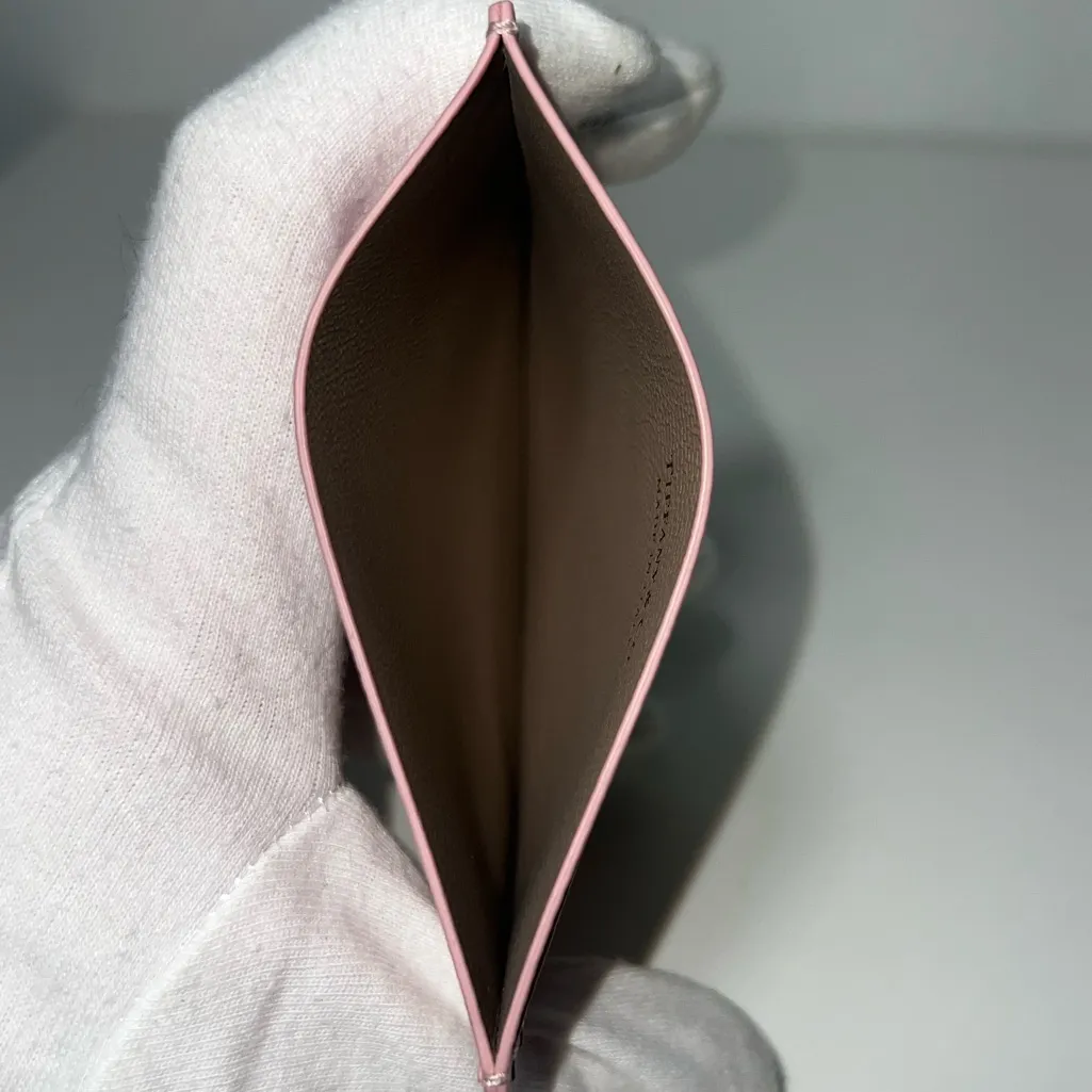 Tiffany & Co. Tiffany T Cardigan Pink Colorblock Card Case Card Holder Wallet - Image 15