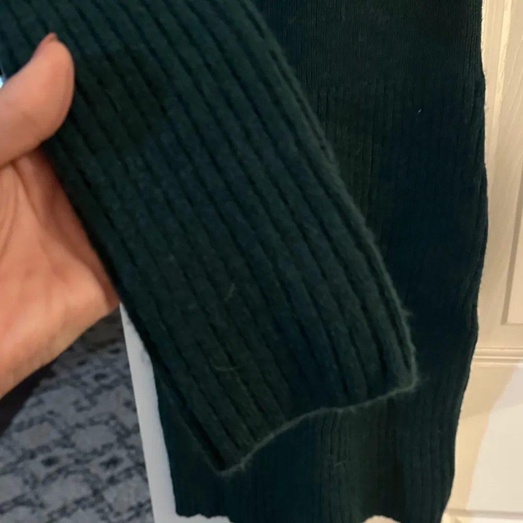 Cupshe Deep Green Long Sleeve Dress - Image 4