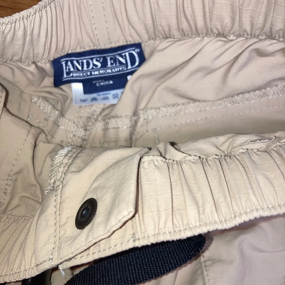 Lands End small tan outdoor quick drying convertible pants - Image 5