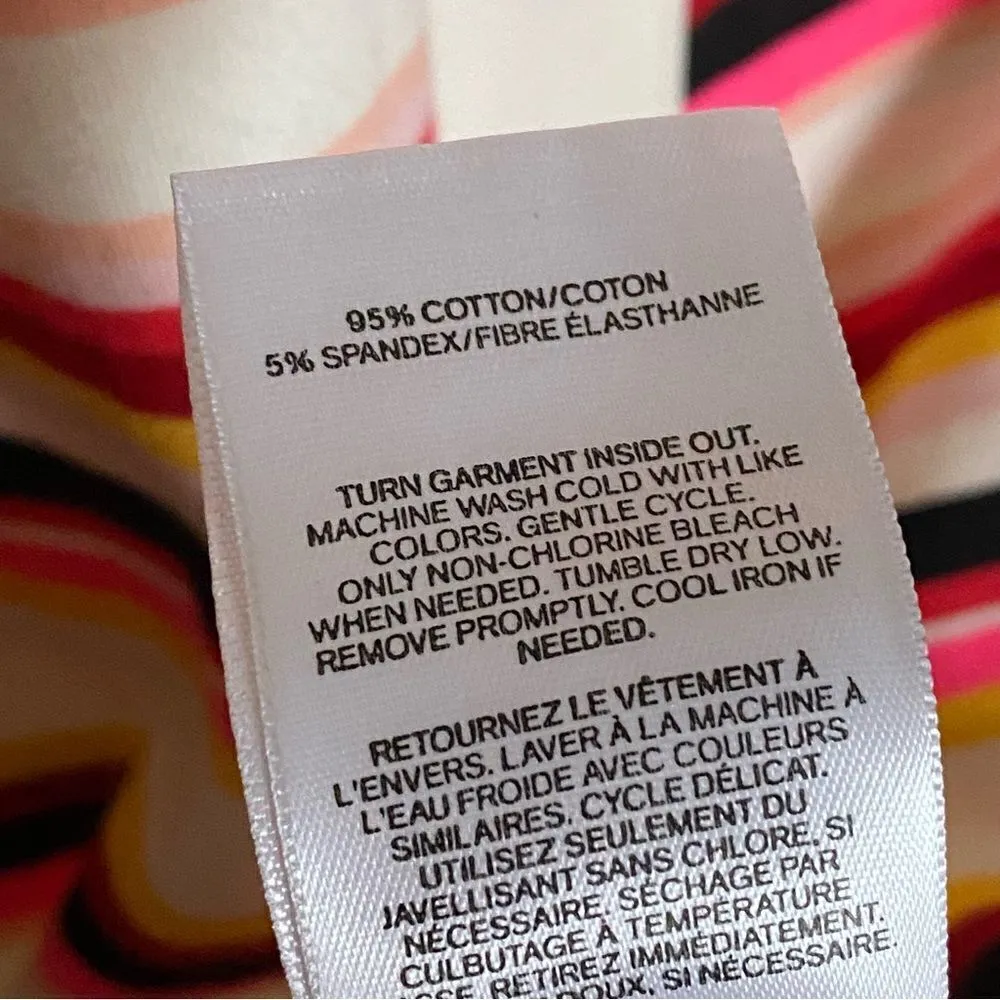 Express Bodycon Midi Dress NEW Colorful Stripes XS Stretch Party - Image 13