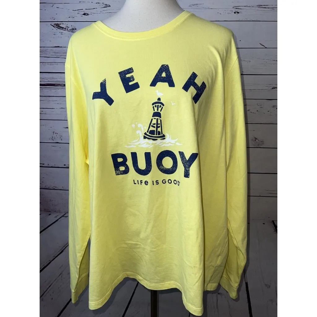 Life Is Good 3XL Yeah‎ Buoy Long Sleeve XXXL Nautical Crusher lite Tee Shirt - Image 8
