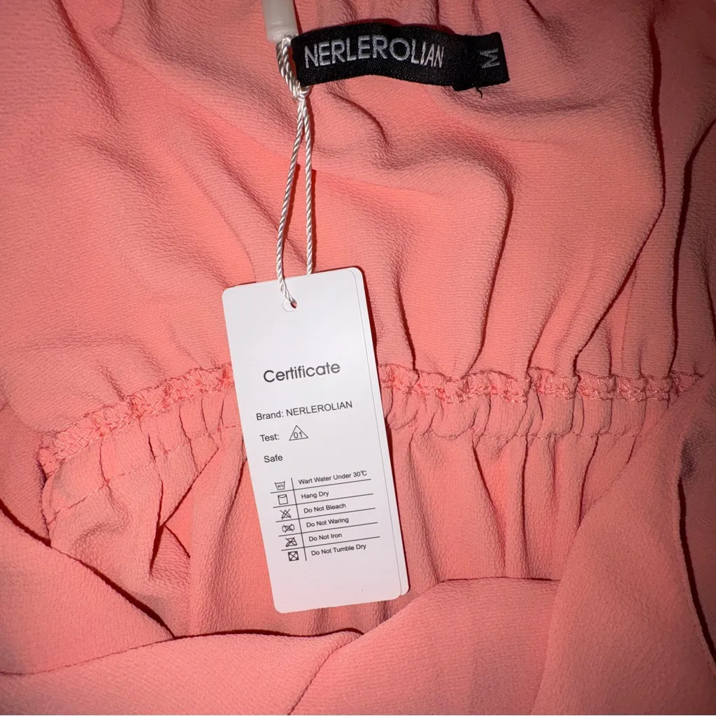 Chic Asymmetrical Pink Dress Size M - Image 6