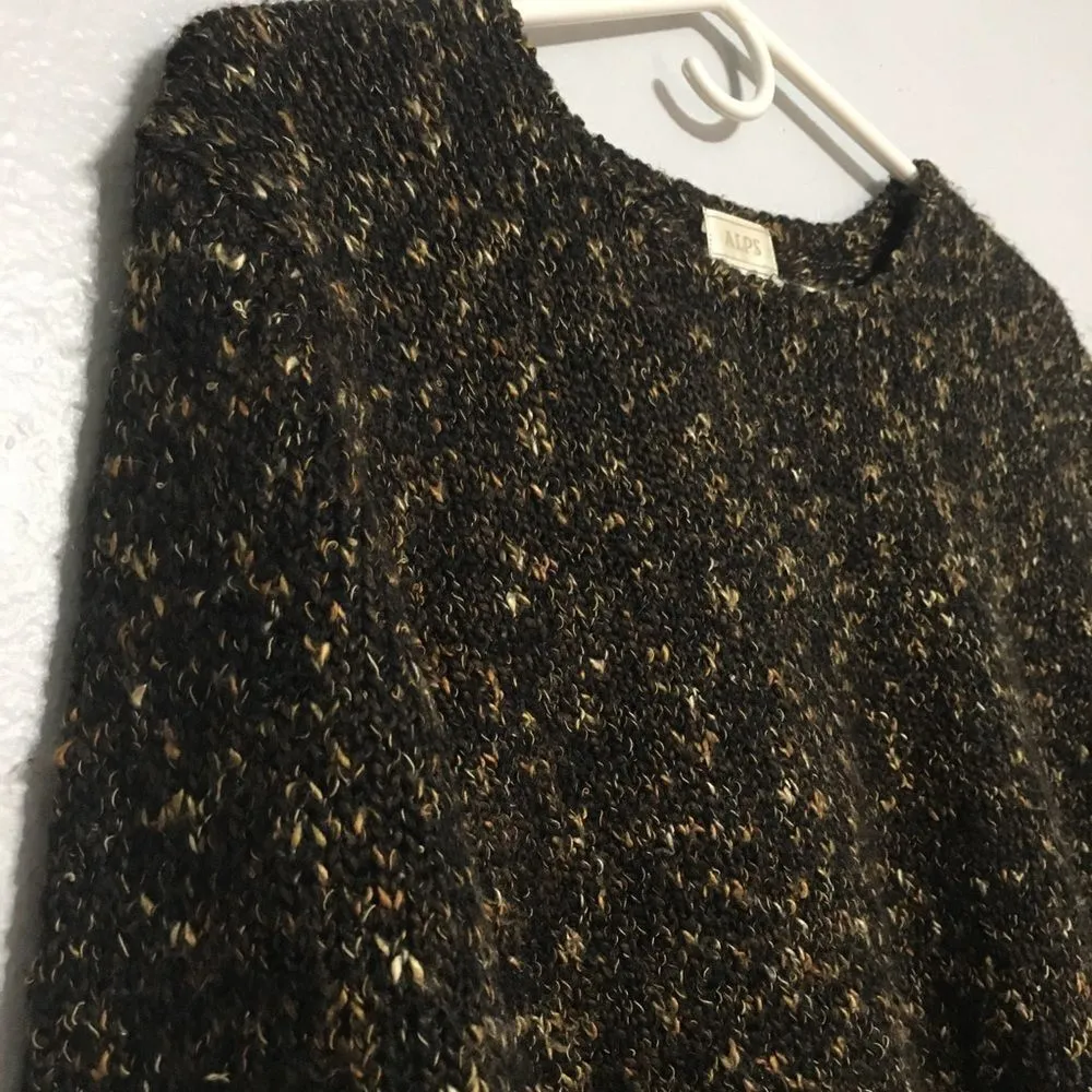 ALPS • Brown Knit Scoop Neck Sweater Size Medium - Image 11